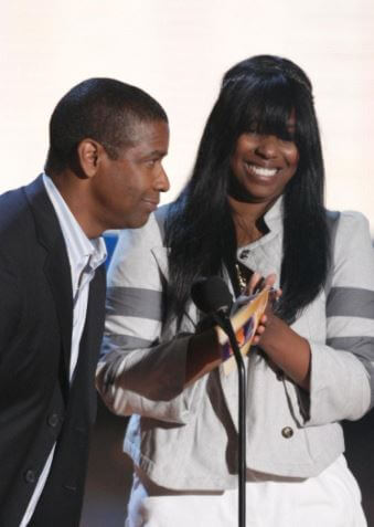 Katia Washington with her father, Denzel Washington.